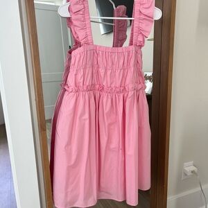 Moodie Vibrant Pink Gathered Dress